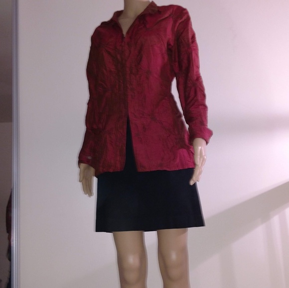 Beautiful rust colored silk blouse - Picture 2 of 7